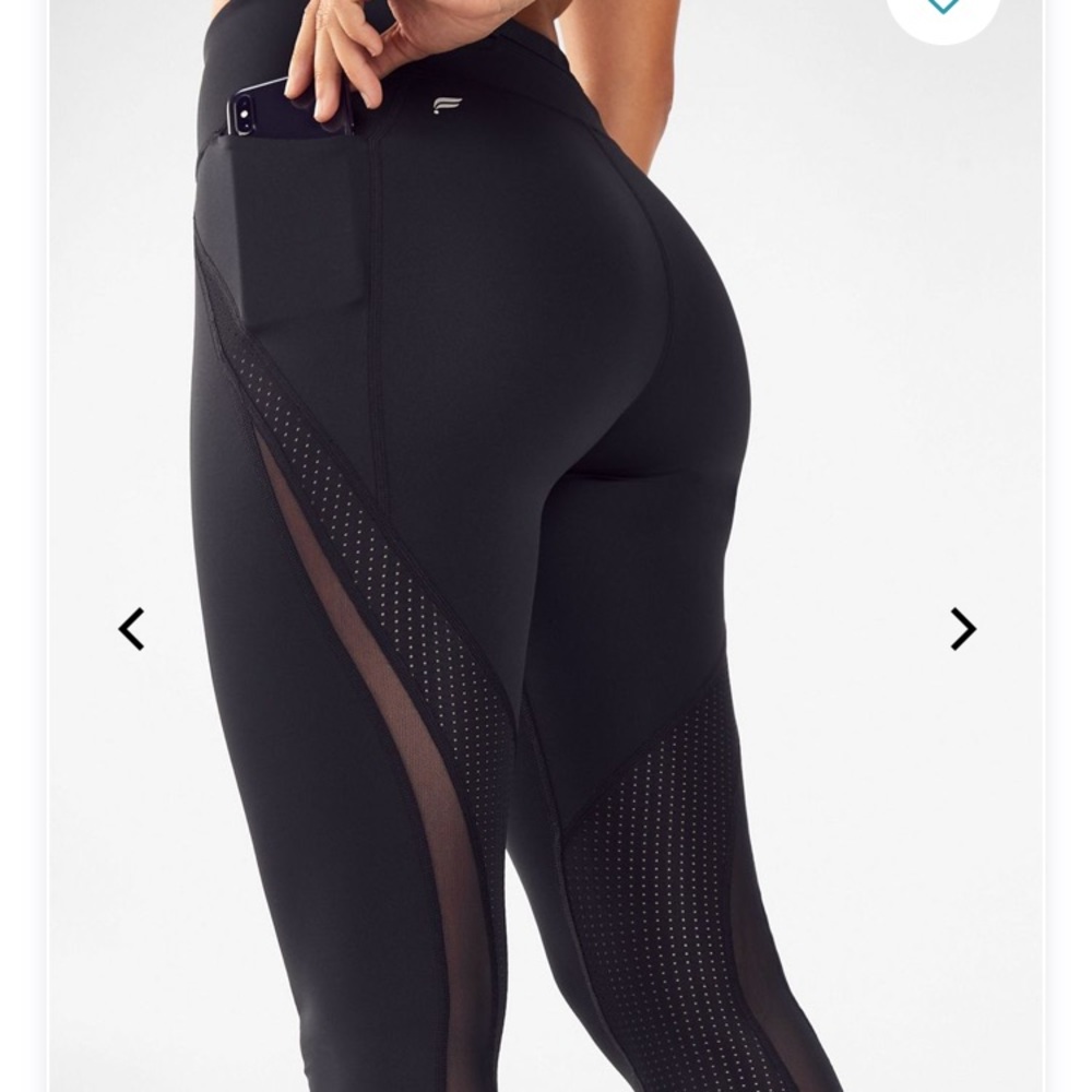 NWT Fabletics Mid Rise Mesh Ultra Cool 7/8 Legging